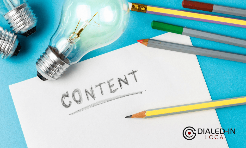 Dialed-In Web creative content strategy illustration